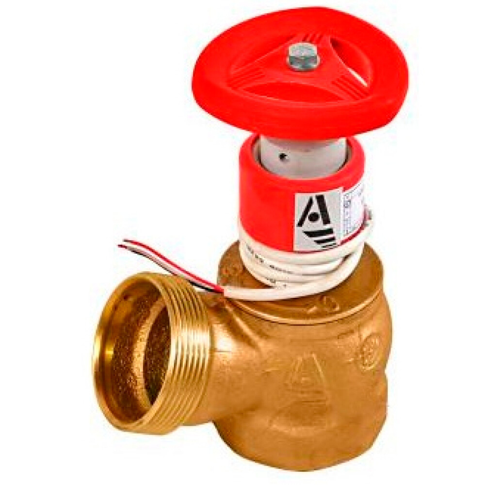 Клапан пожарный лат Ду50 Ру16 ВР/НР 125 гр с датч Апогей КПЛ 50-1 110002